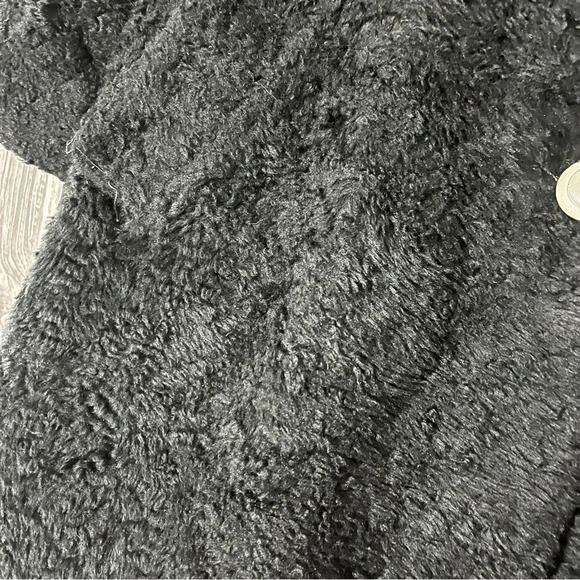 Vintage 1960's Fingerhut Fashion Jackie O Black Coat Black w/ Metal Buttons - Picture 7 of 14